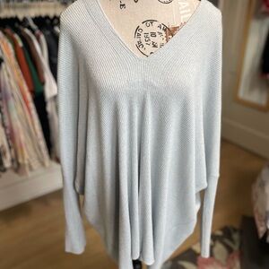 Freeloader Soft Grey V-Neck Sweater